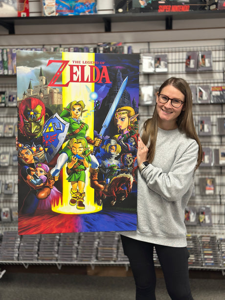 Legend of Zelda: Ocarina of Time Officially Licenced Canvas Print (24 x 36) - Poster