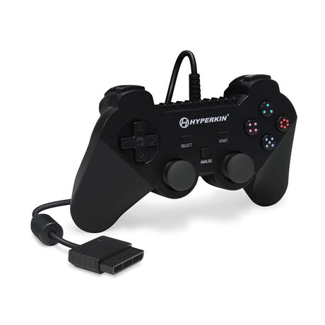 Brave Warrior Premium Wired Controller for PS2 and PS1 - Black