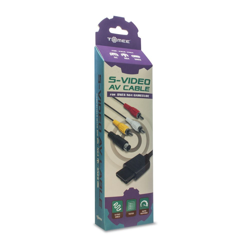 S-Video and Composite AV Cable for GameCube / Nintendo 64 / Super NES