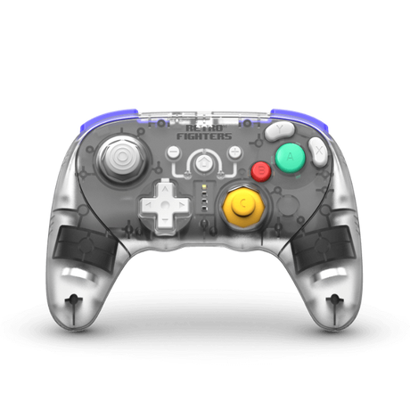 BattlerGC Pro Dual Wireless Controller for GameCube, Switch, Wii, Wii U, PC - Retro Fighters