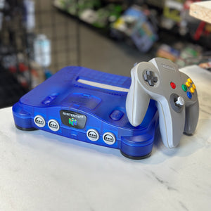 Nintendo 64 Console (Transparent Blue) - Refurbished