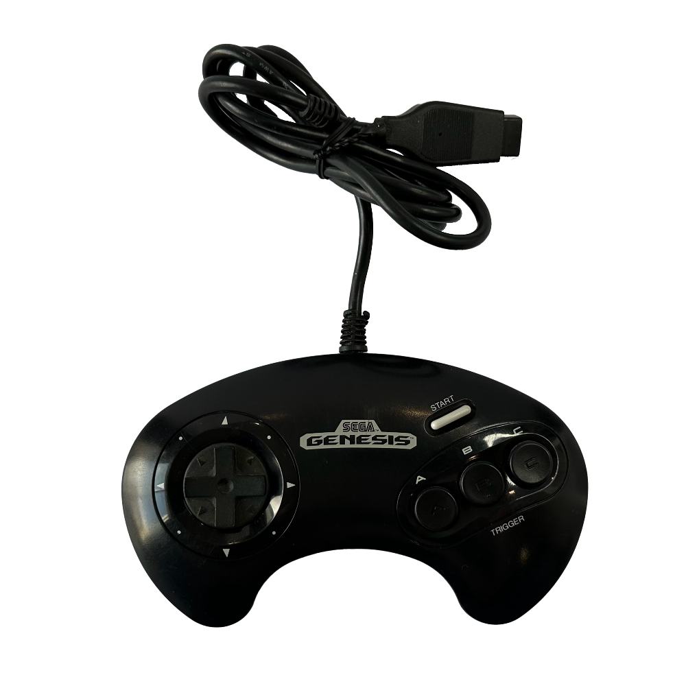 Front of original three-button SEGA Genesis Controller