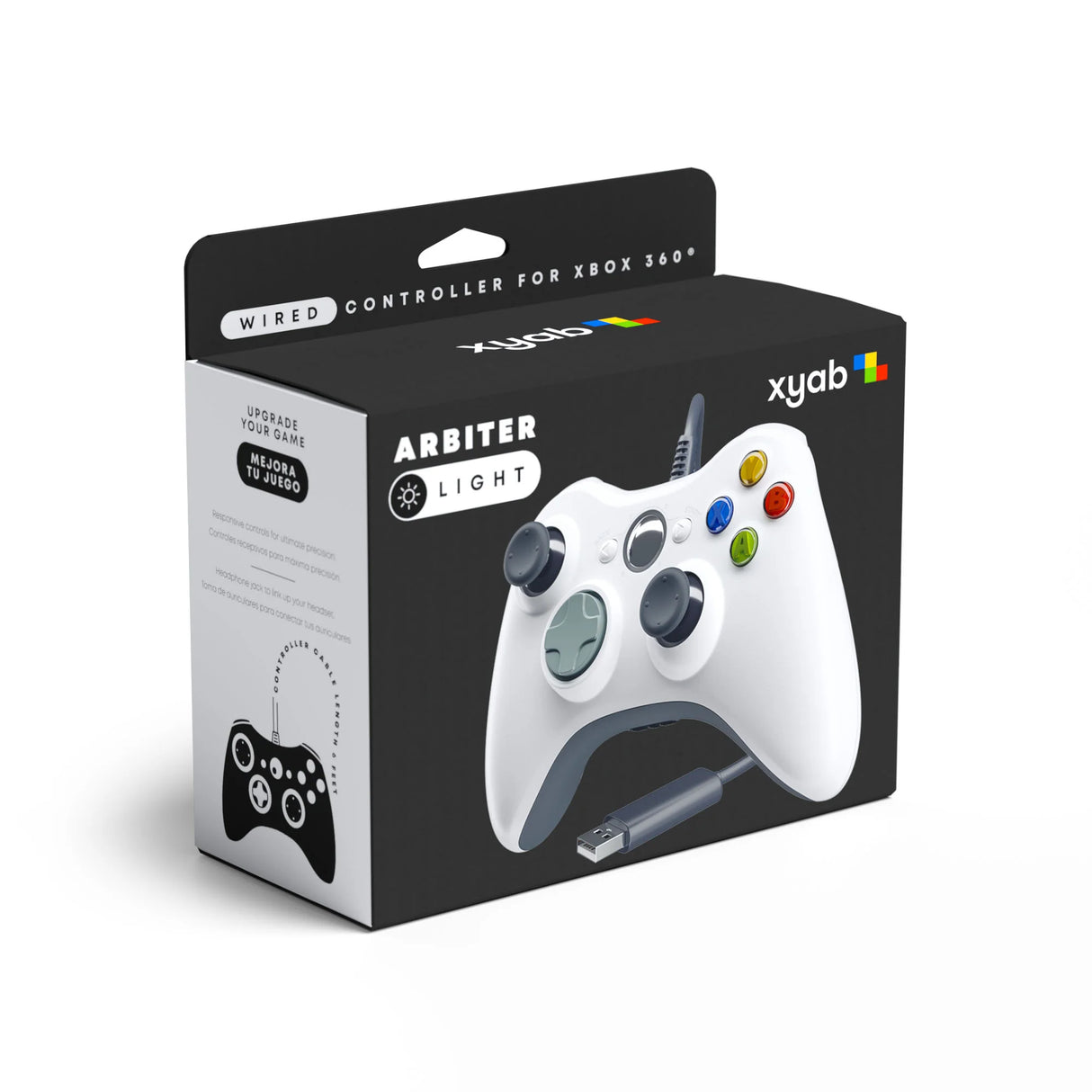 ARBITER Wired Controller (White) for Xbox 360/PC - XYAB - Controller