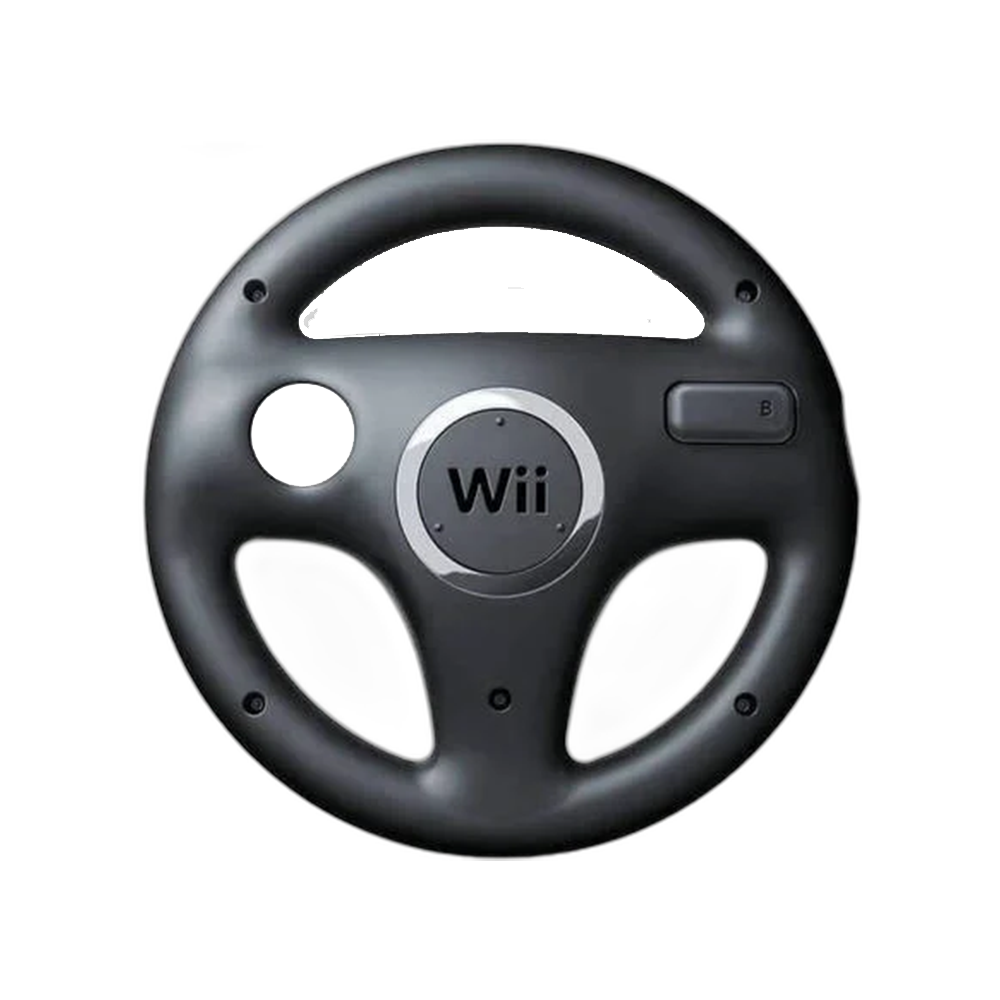 Wii Wheel Black - Wii