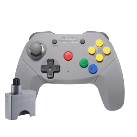 Brawler64 2.4GHz Wireless Controller for Nintendo 64 - Retro Fighter