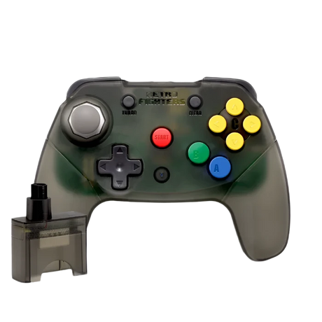 Brawler64 2.4GHz Wireless Controller for Nintendo 64 - Retro Fighter