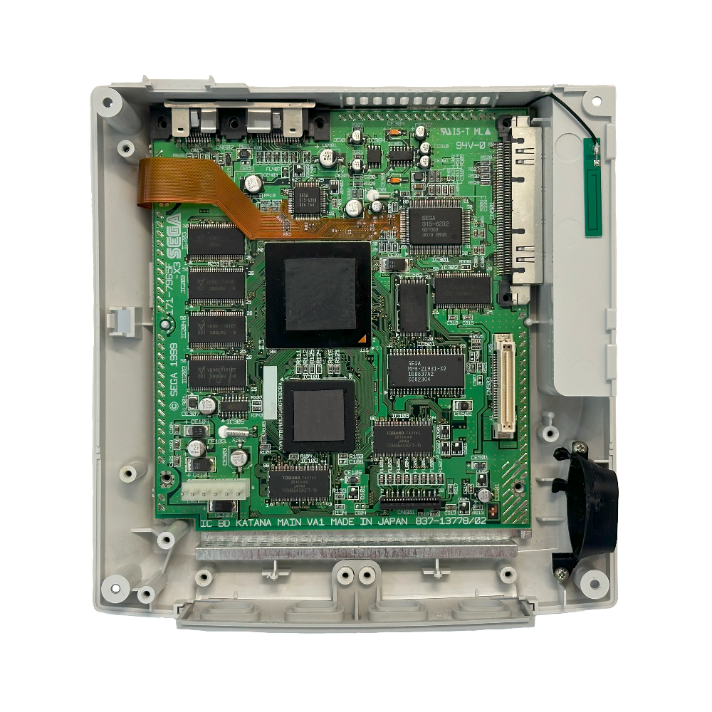 Dreamcast motherboard with PixelFX DCDigital upgrade