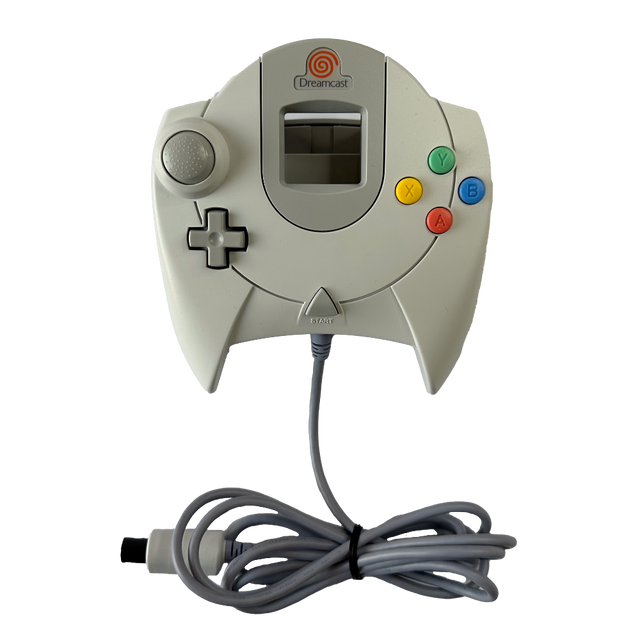 Front of White SEGA Dreamcast controller
