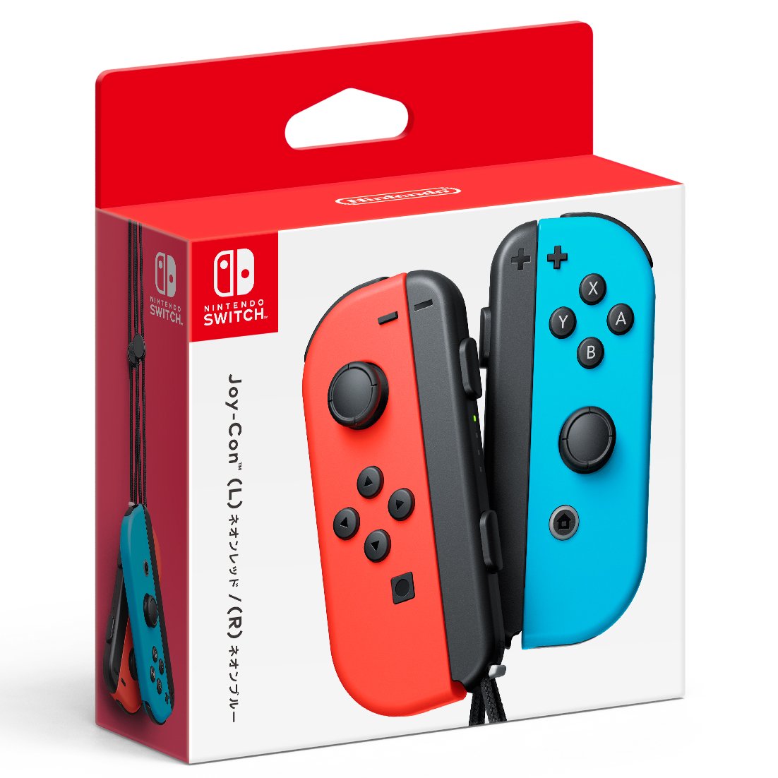 Joy-Con (L)/(R) for Nintendo Switch - Japanese Import - (Neon Red/Neon Blue) - Nintendo - Nintendo Switch