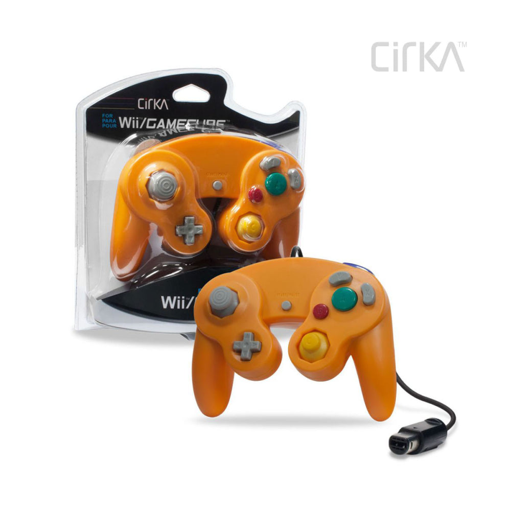 Wired Controller (Orange) for GameCube® / Wii® - CirKa - Controller