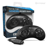 GN6 Premium Controller (Black) for SEGA Genesis - Hyperkin - Controller