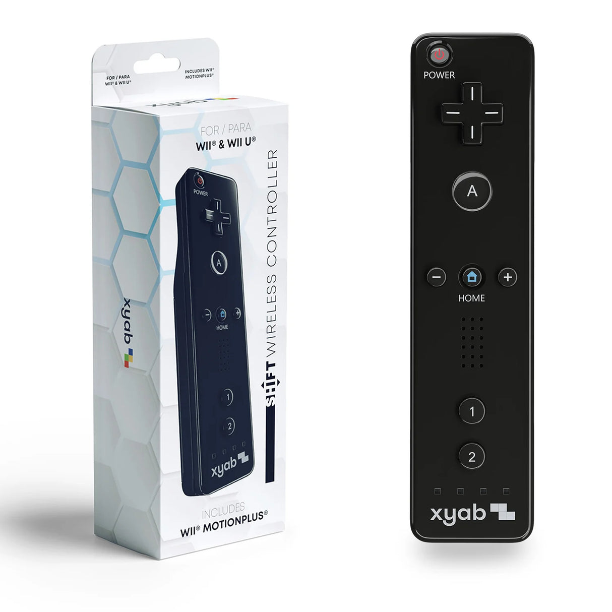 Wireless Controller w/ Motion Plus (Black) - XYAB - Controller