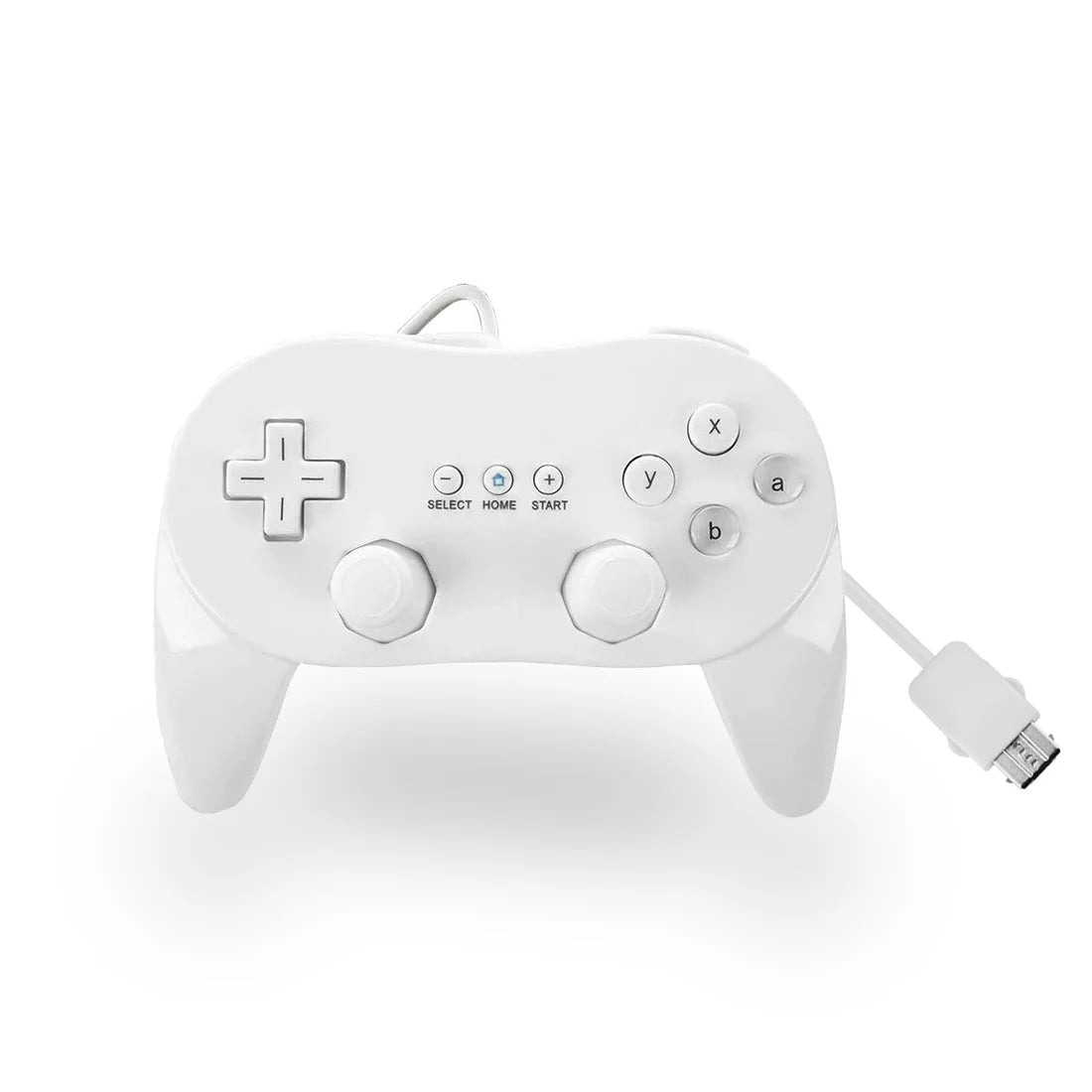 Wired Classic Controller - Pro Style (White) for Wii - XYAB - Controller