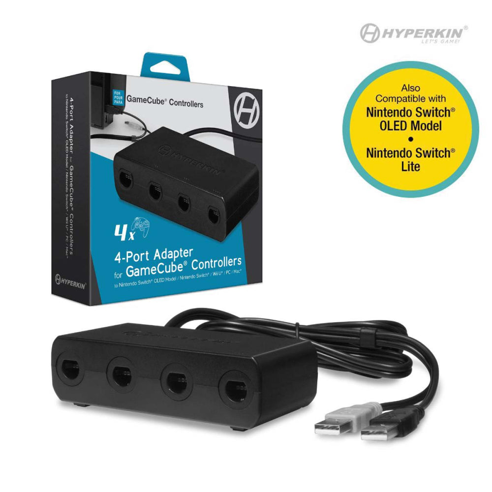 GameCube Controller Adapter for Wii U, Switch, and PC - Hyperkin - Adapter