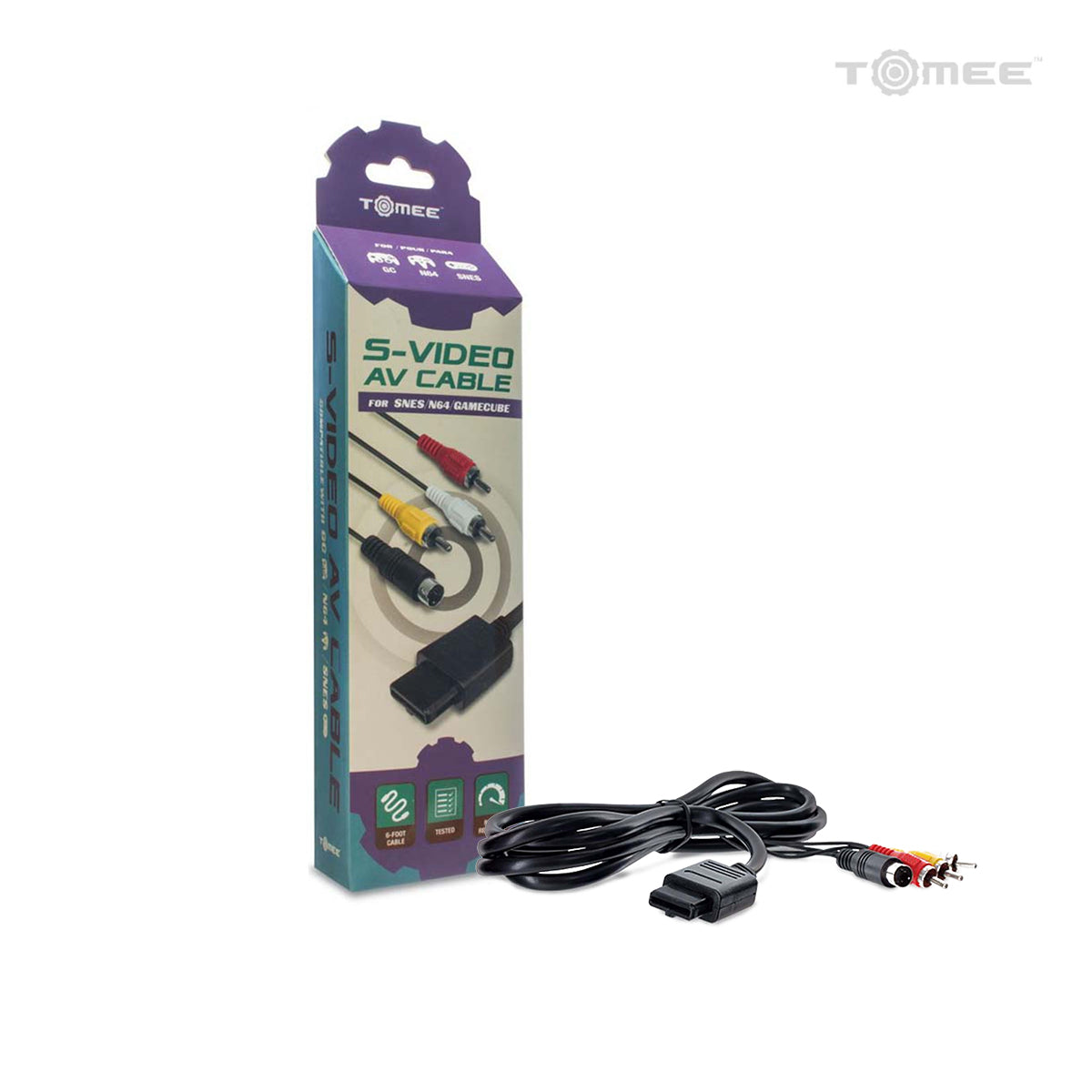 S-Video AV Cable for SNES, N64, and GameCube - Tomee - Cable