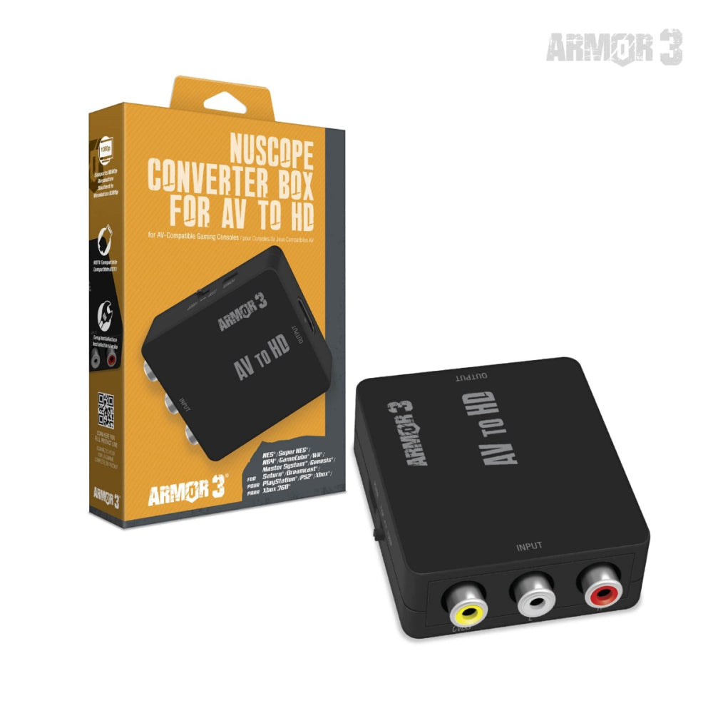 NuScope AV to HDMI Universal Converter Box (for Retro Consoles to Modern TV) - Armor3 - Cable