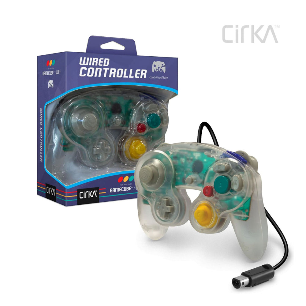 Wired Controller (Clear) for GameCube® / Wii® - CirKa - Controller