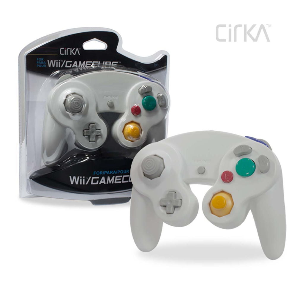 Wired Controller (White) for GameCube® / Wii® - CirKa - Controller