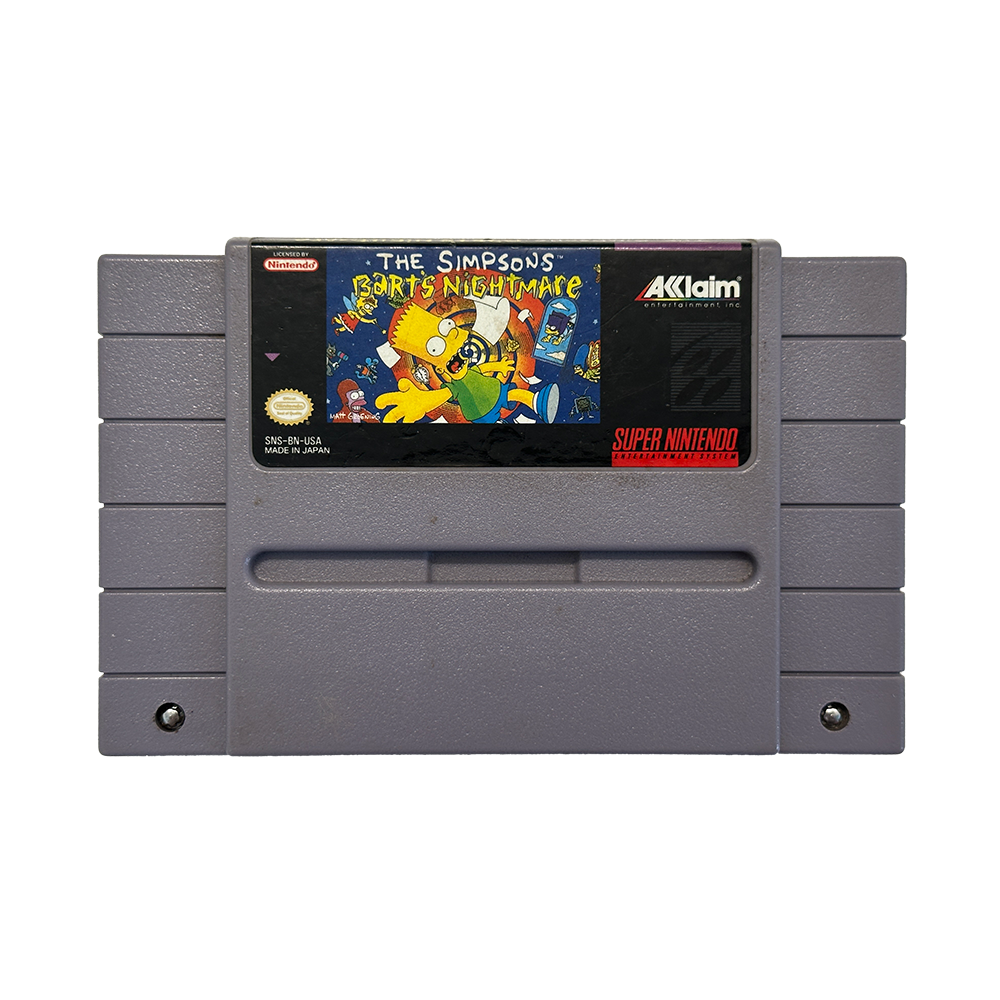 The Simpsons Bart's Nightmare - Super Nintendo