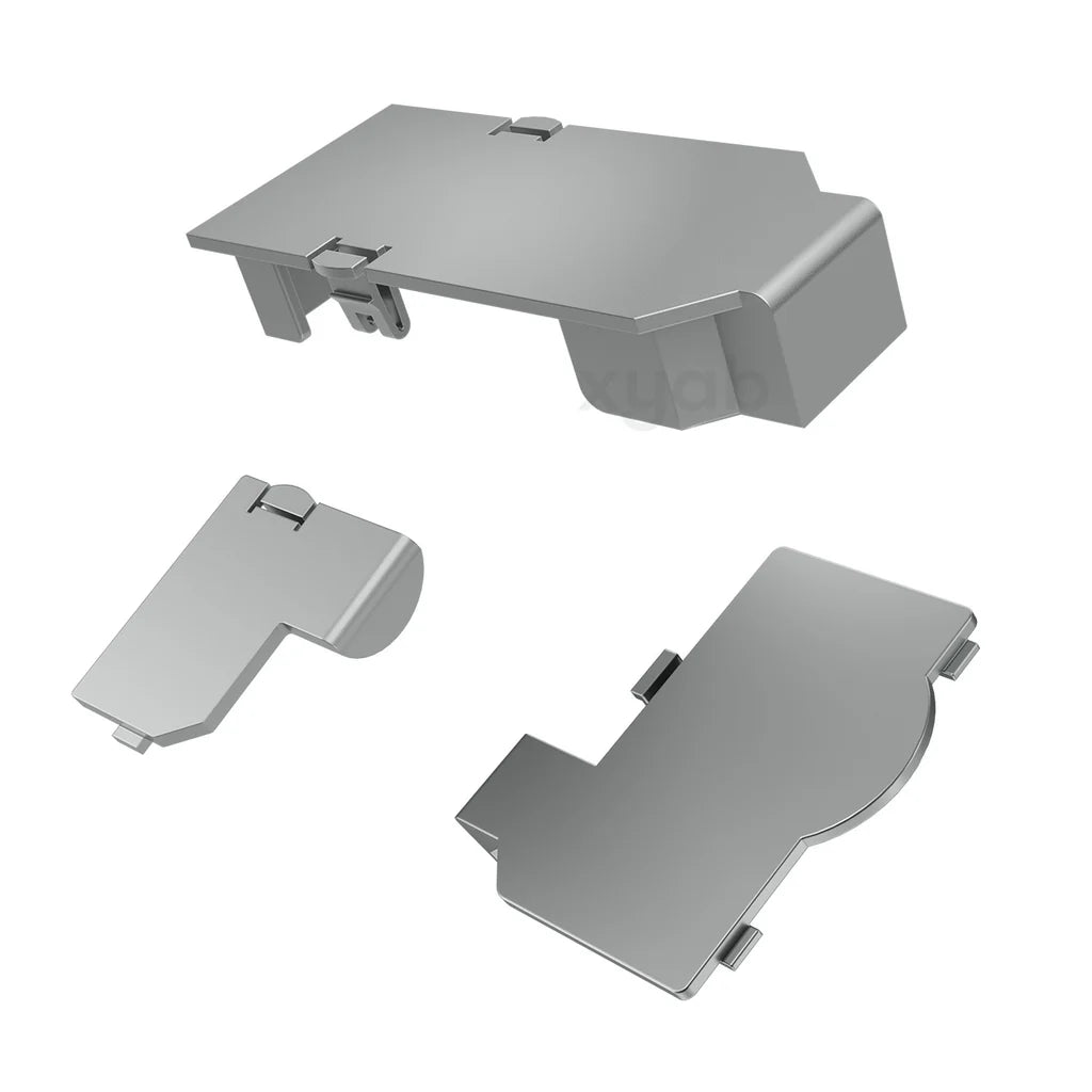 3-piece Port Covers (Silver / Platinum) for GameCube - XYAB - Replacement Part