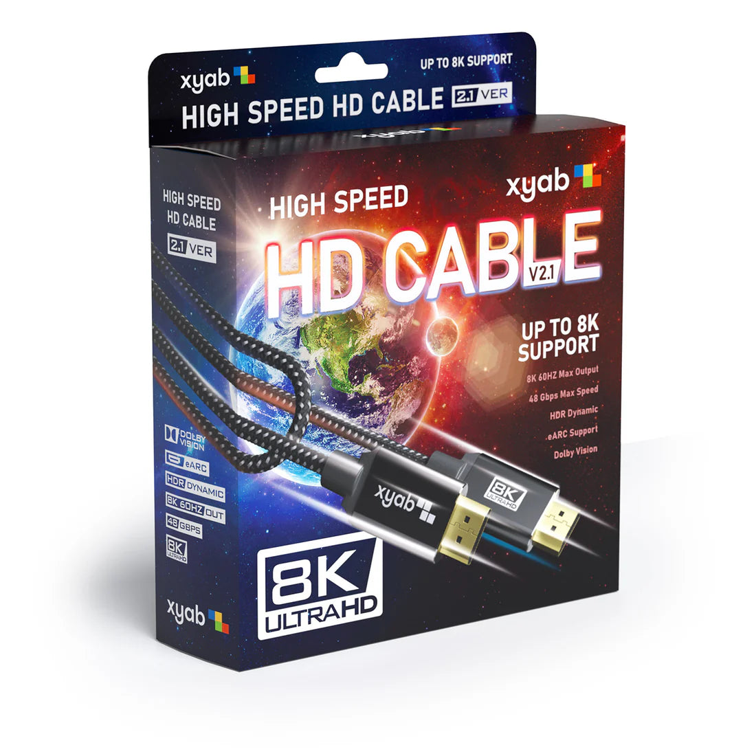 HDMI Ultra High Speed 2.1 Cable (6 Feet) - XYAB - Cable