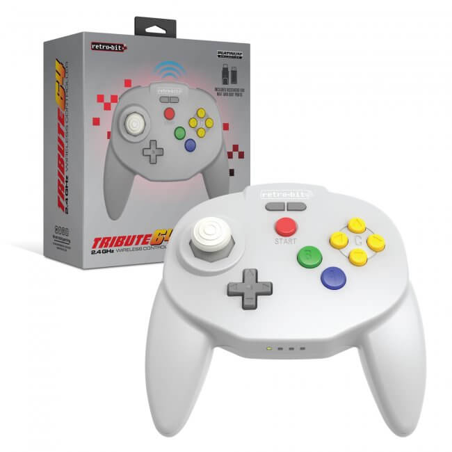 Tribute64 2.4 GHz Wireless Controller for N64 - RetroBit - Controller