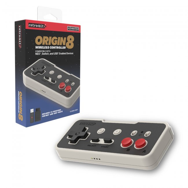 Origin8 2.4 GHz Wireless Controller for NES / Switch - Retro-Bit - Controller