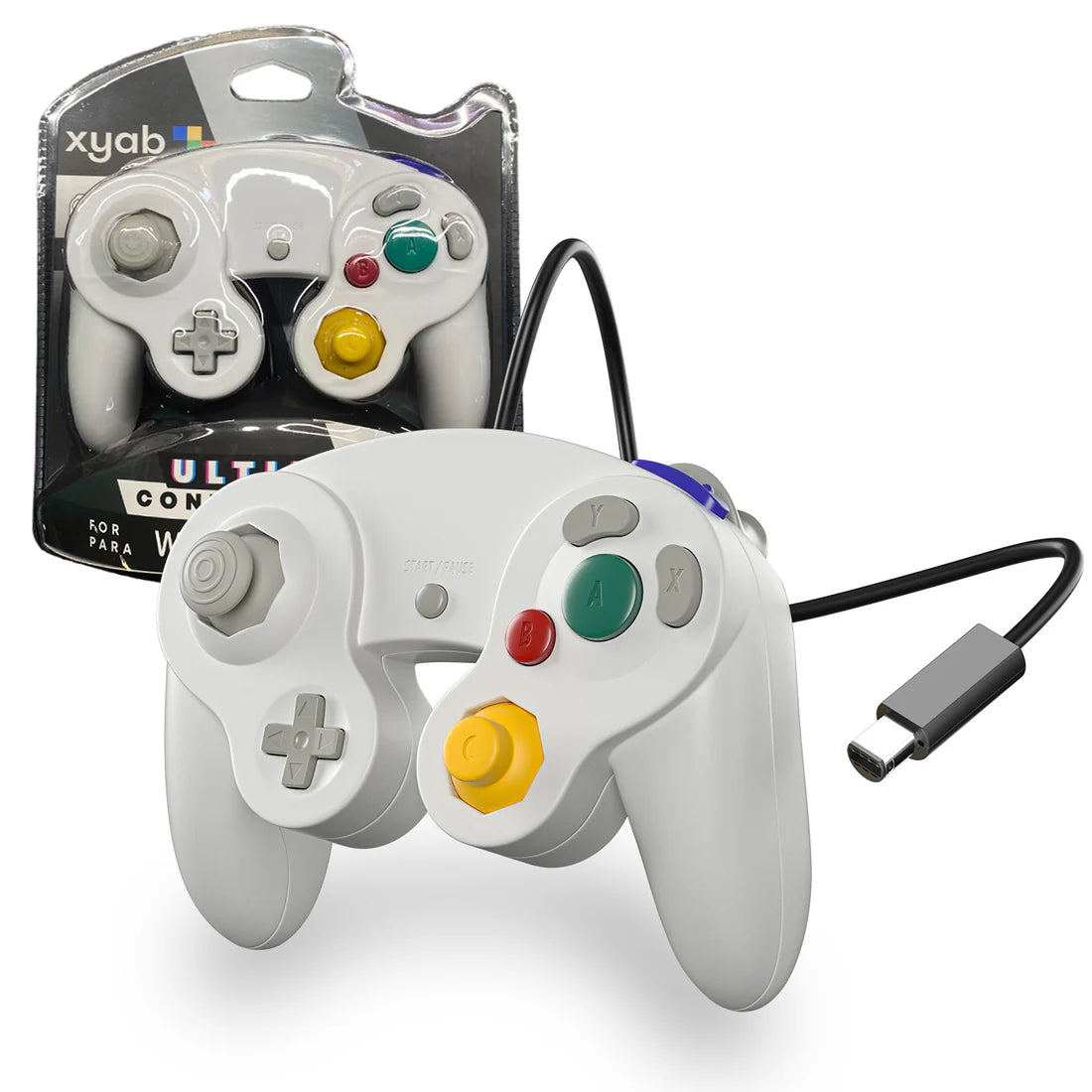 Wired Controller (White) for GameCube / Wii - XYAB - Controller