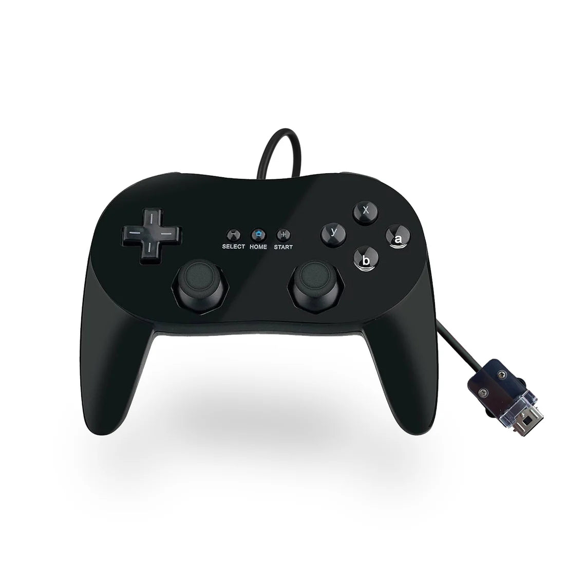 Wired Classic Controller - Pro Style (Black) for Wii - XYAB - Controller