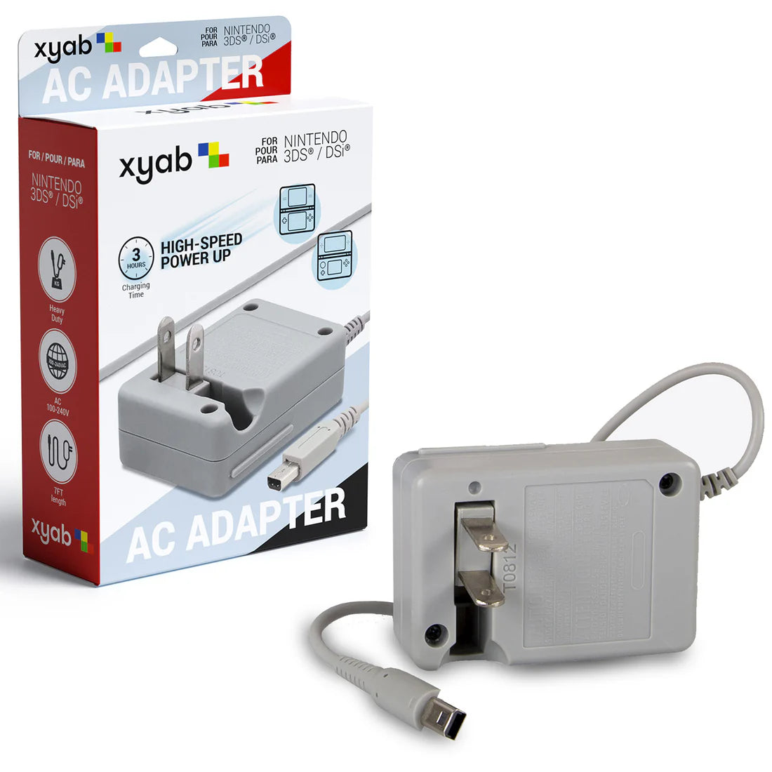 AC Adapter for Nintendo DSi and 3DS Family of Systems - XYAB - Charger