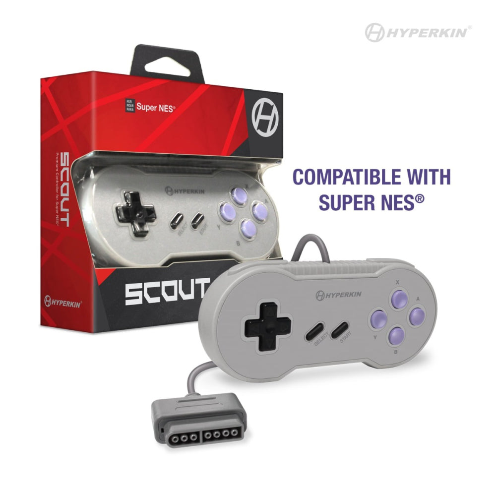 Scout Premium Controller (Gray) for SNES - Hyperkin - Controller