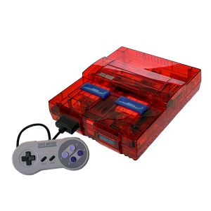 Super NES Console (Transparent Red) - Premium Refurbished