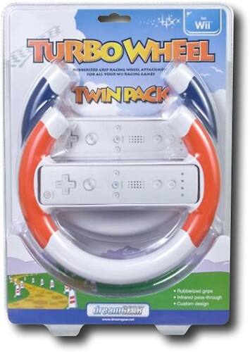 DreamGEAR Twin Pack Turbo Racing Wheel New for Wii  - Wii