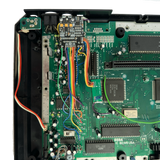 Closeup of SEGA Genesis Model 1 with Triple Bypass RGB ugprade