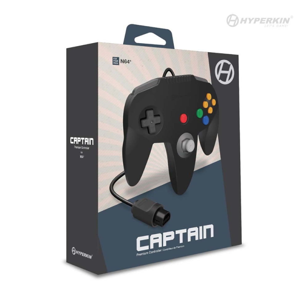 Captain Premium Controller (Black) for N64® - Hyperkin - Controller