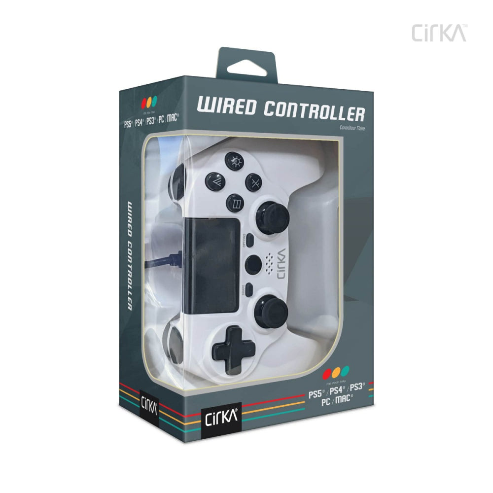 Wired Game Controller (White) for PS4® / PC / Mac® - Cirka - Controller