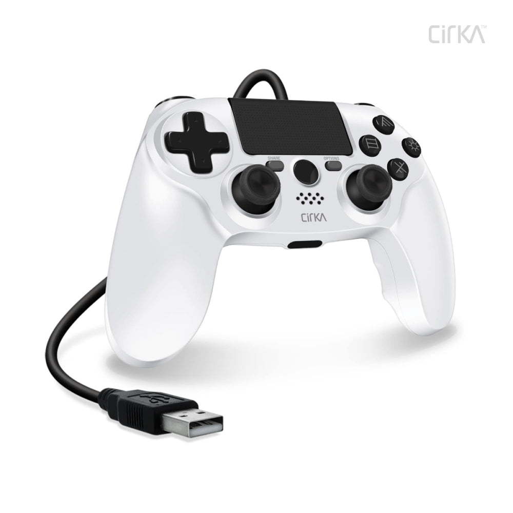 Wired Game Controller (White) for PS4® / PC / Mac® - Cirka - Controller