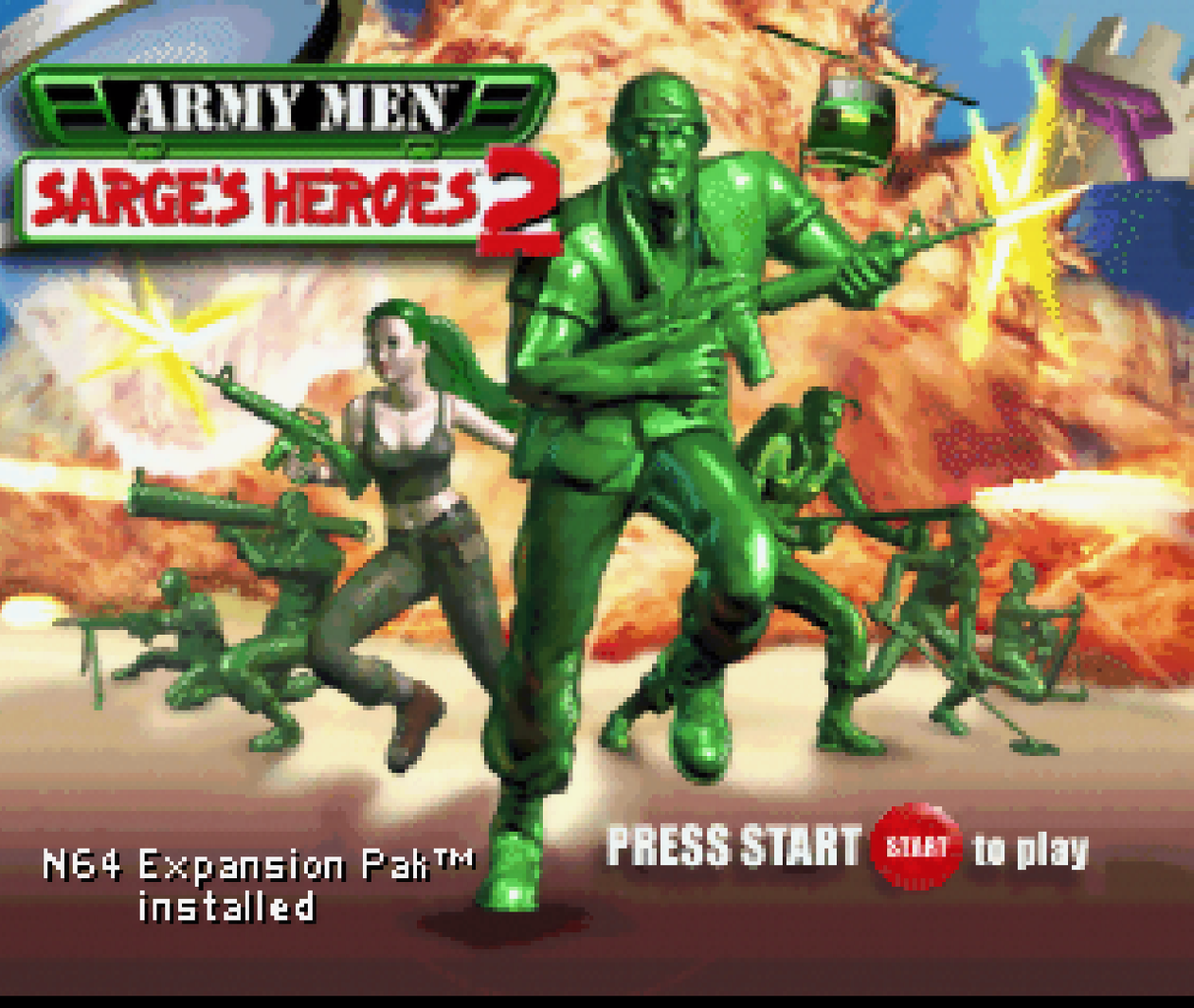 Army Men Sarge's Heroes 2 - Nintendo 64