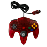 Front of Transparent red watermelon controller for the Nintendo 64