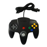 Front of Black controller for the Nintendo 64