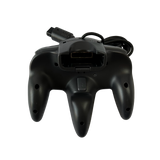 Back of Black controller for the Nintendo 64