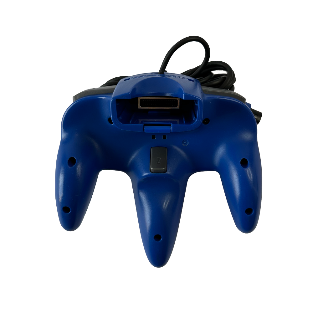 Back of Blue controller for the Nintendo 64