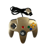 Front of gold controller for the Nintendo 64