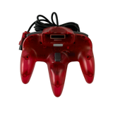 Back of watermelon transparent red controller for the Nintendo 64