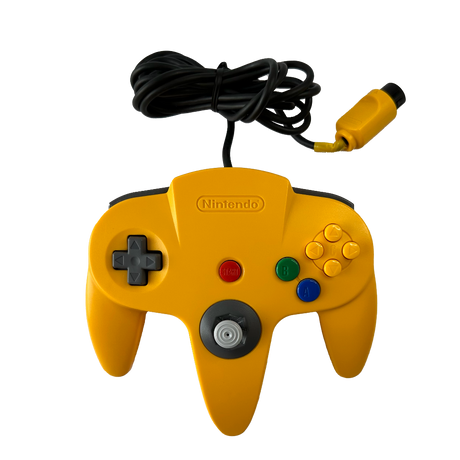Front of Yellow controller for the Nintendo 64