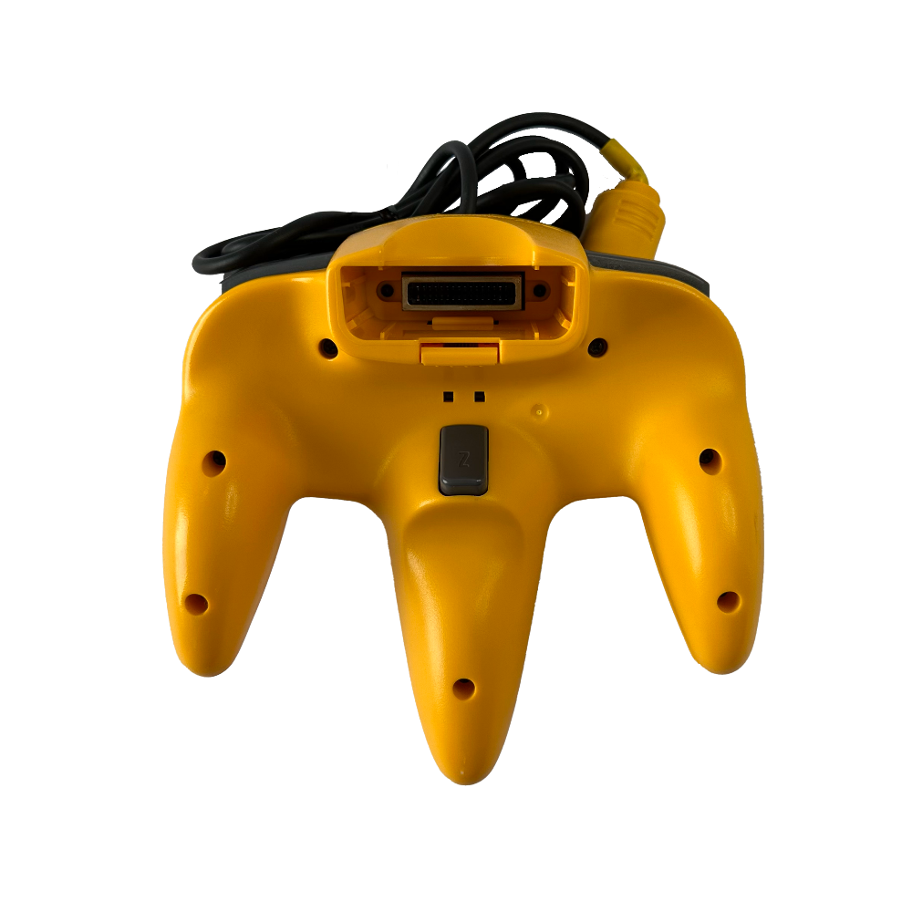 Back of Yellow controller for the Nintendo 64
