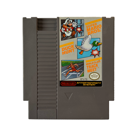 Super Mario Bros Duck Hunt World Class Track Meet cartridge for NES