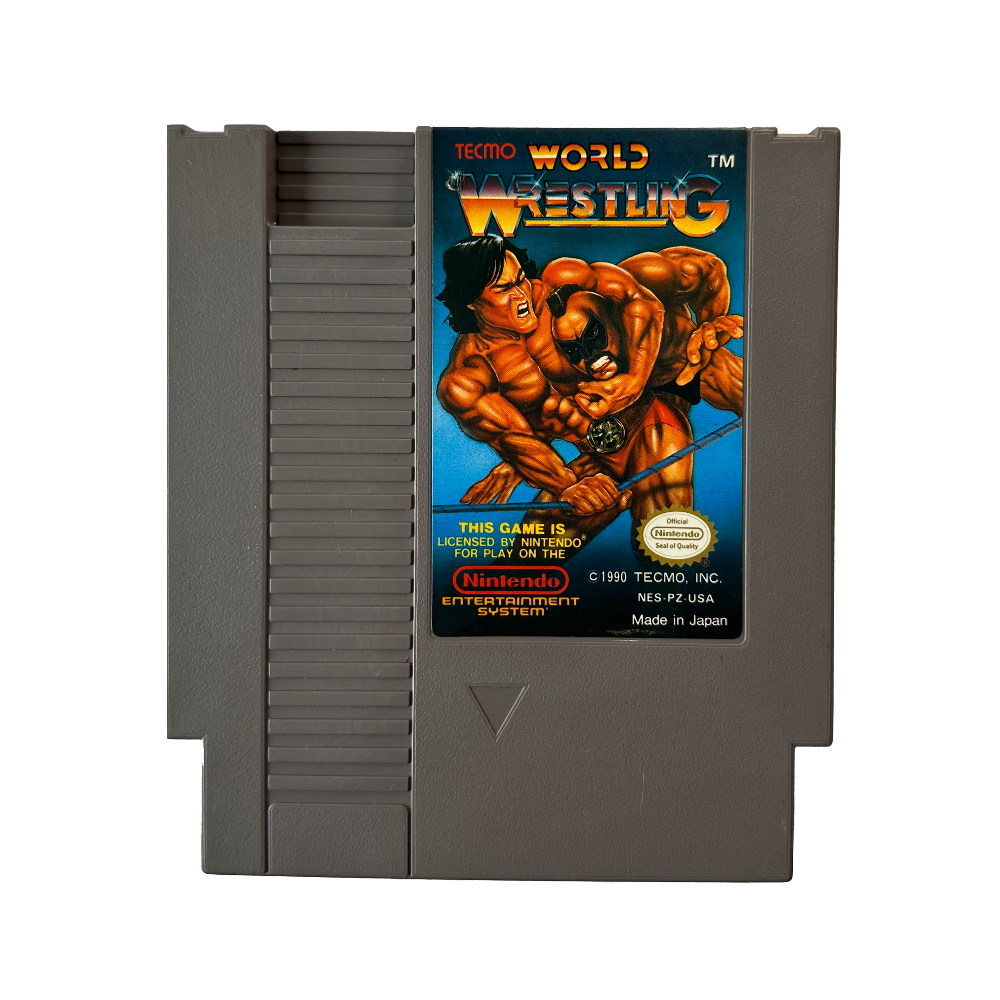 Tecmo World Wrestling cartridge for NES