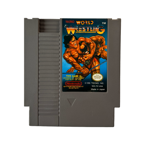 Tecmo World Wrestling cartridge for NES