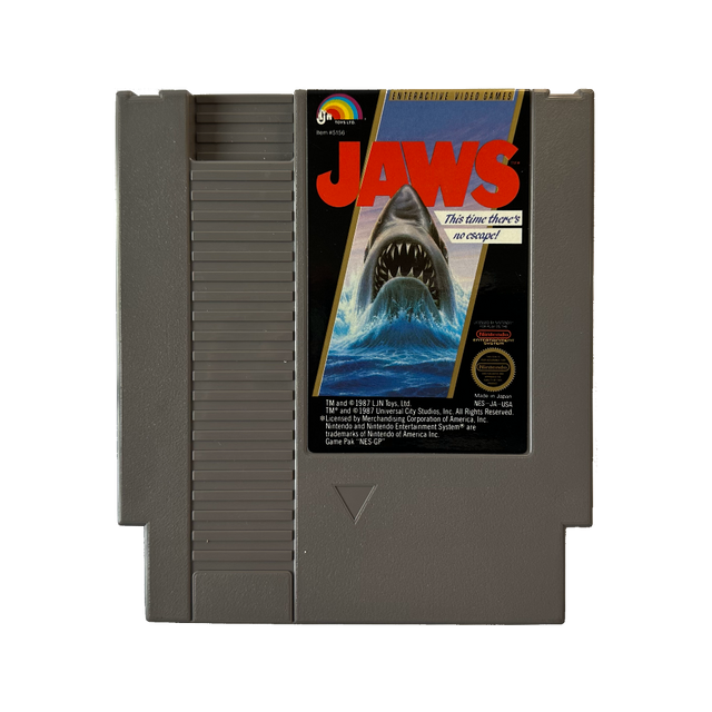 Jaws cartridge for NES